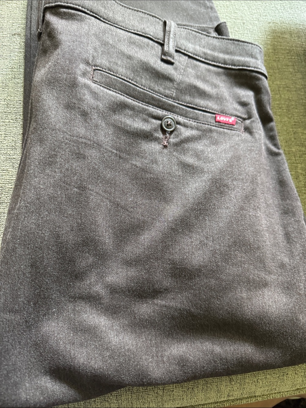 Levi's Brown Chino Pants with Back Button Pocket